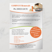 Moving/ Removals Service Flyer Template 招待状 (正面)