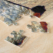 Moving Stones Death Valley California. ジグソーパズル (側面)