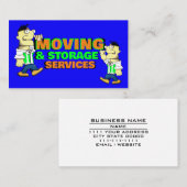Moving & Storage Company Full Serviceプロフェッショナル 名刺 (正面/裏面)