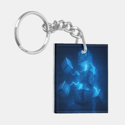 Moving through Technology キーホルダー (正面左)