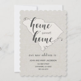 Moving to S Carolina New Address Home Sweet Home 招待状