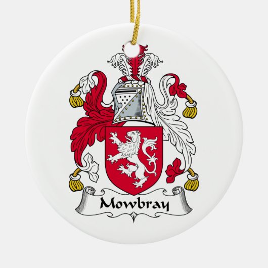 Mowbrayの家紋 セラミックオーナメント (正面)