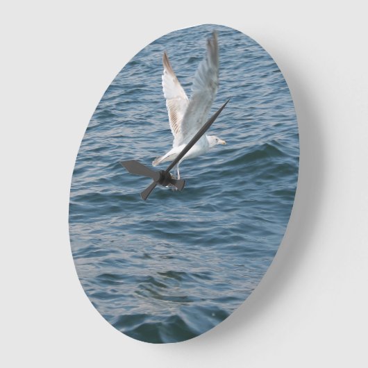 Möwe entführt Zeit ラージ壁時計 (傾斜)