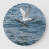 Möwe entführt Zeit ラージ壁時計 (正面)
