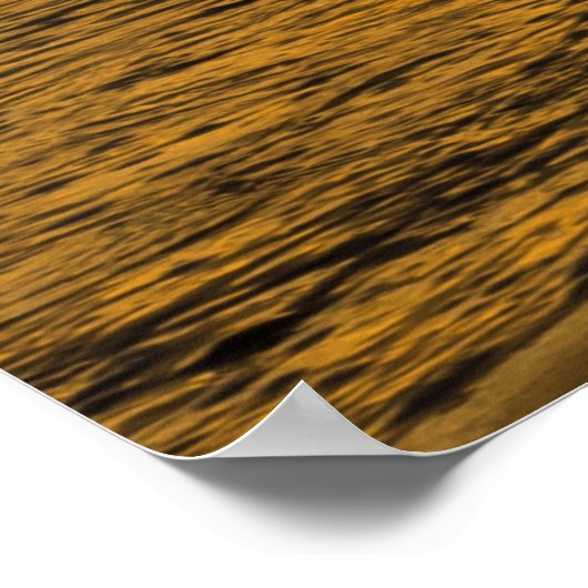 Möwen im Sonnenuntergang ポスター (角)