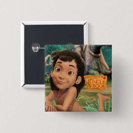 Mowgli 4 缶バッジ (正面&裏面)