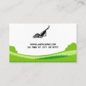 Mowing and Landscaping Business Card 名刺 (裏面)