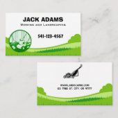 Mowing and Landscaping Business Card 名刺 (正面/裏面)