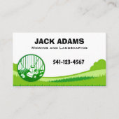 Mowing and Landscaping Business Card 名刺 (正面)