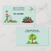 Mowing and Landscaping Business Card 名刺 (正面/裏面)