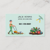 Mowing and Landscaping Business Card 名刺 (正面)