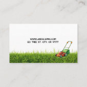Mowing and Landscaping Business Card 名刺 (裏面)