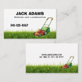 Mowing and Landscaping Business Card 名刺 (正面/裏面)