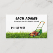 Mowing and Landscaping Business Card 名刺 (正面)