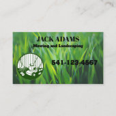Mowing and Landscaping Business Card 名刺 (正面)