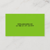 Mowing and Landscaping Business Card 名刺 (裏面)