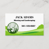 Mowing and Landscaping Business Card 名刺 (正面)