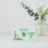 Mowing and Landscaping Business Card 名刺 (スタンド正面)