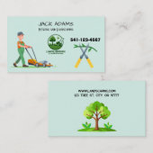 Mowing and Landscaping Business Card 名刺 (正面/裏面)
