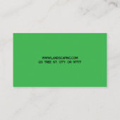 Mowing and Landscaping Business Card 名刺 (裏面)