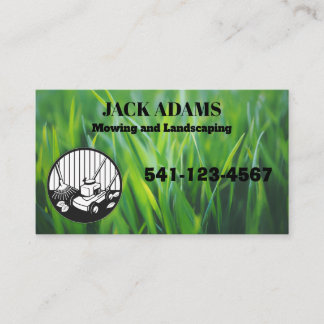 Mowing and Landscaping Business Card 名刺