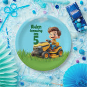 Mowing Into Lawn Mower Birthday Party ペーパープレート (パーティー)