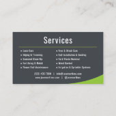 Mowing Lawn Care Landscaping Service 名刺 (裏面)