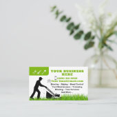 Mowing Service Business Card Gardening 名刺 (スタンド正面)