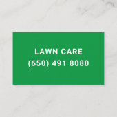 Mowing Service Business Card Gardening 名刺 (裏面)