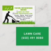 Mowing Service Business Card Gardening 名刺 (正面/裏面)