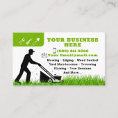 Mowing Service Business Card Gardening 名刺 (正面)
