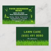 Mowing Service Business Card Lawn Care 名刺 (正面/裏面)