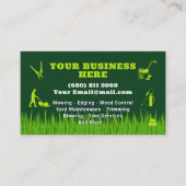 Mowing Service Business Card Lawn Care 名刺 (正面)