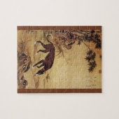 Moyuliの~の墨玉璃の~のグレイハウンドの~のジウゼッペCastiglioneの~ ジグソーパズル (横)