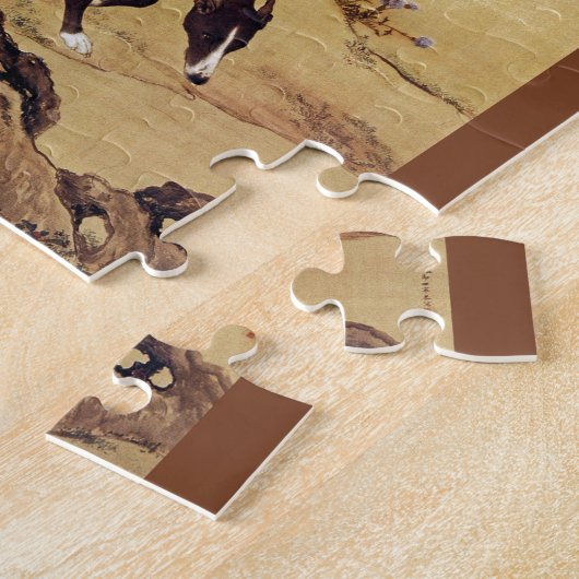 Moyuliの~の墨玉璃の~のグレイハウンドの~のジウゼッペCastiglioneの~ ジグソーパズル (側面)