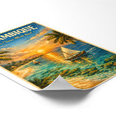 Mozambique Paradise – Vintage Style Travel ポスター (角)