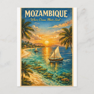 Mozambique Paradise – Vintage Style Travel ポストカード