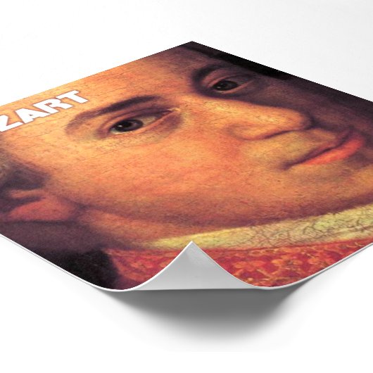 Mozart Fine Art On Canvas ポスター (角)