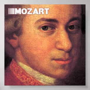 Mozart Fine Art On Canvas ポスター