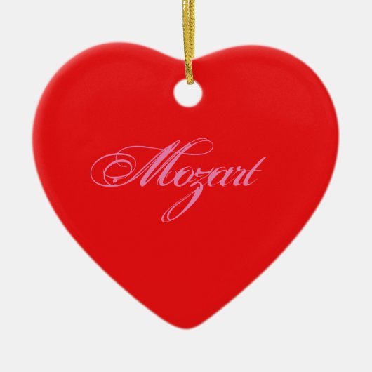 Mozart Herz セラミックオーナメント (正面)