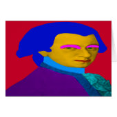 Mozart pop Art Greeting Card (正面横)