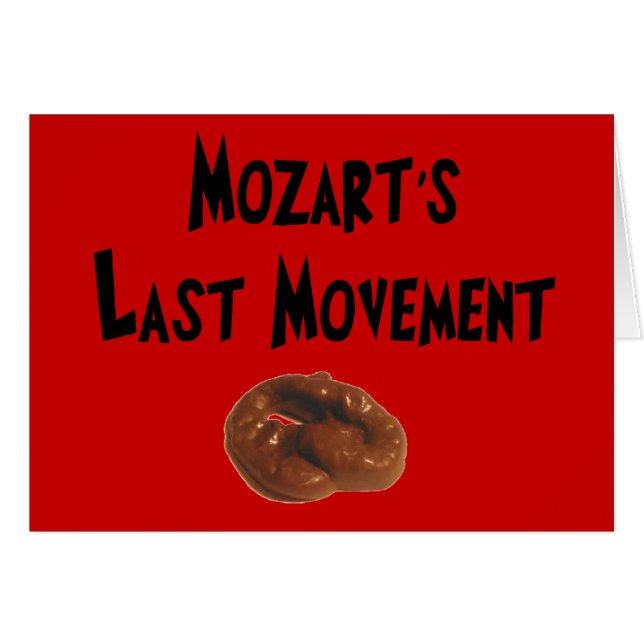 Mozartsの最後の動きの笑わされるなギフト (正面横)