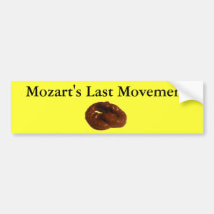 Mozartsの最後の動きの笑わされるなギフト バンパーステッカー