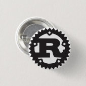 Mozillaの錆ボタン 缶バッジ (正面&裏面)