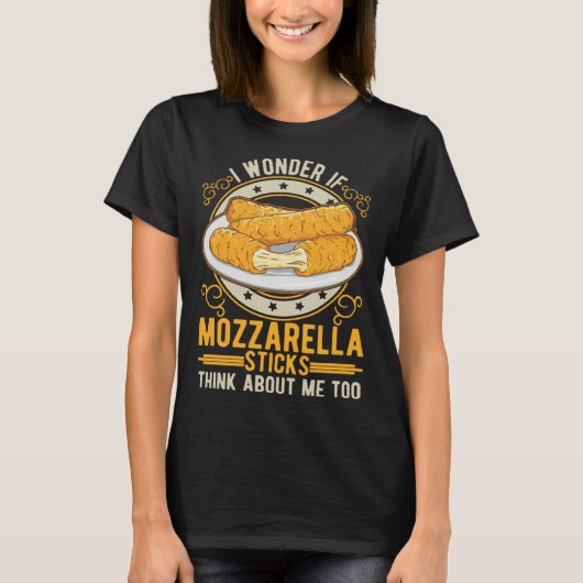 Mozzarella Sticks Cheese Sticks Tシャツ (正面)