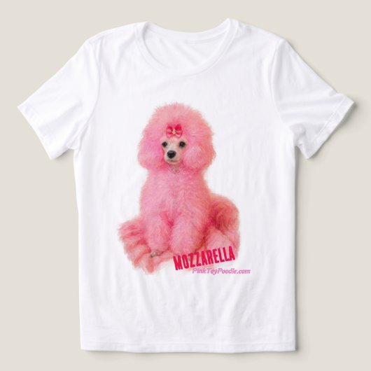 MozzarellaThePoodle、プードルのTシャツ トライブレンドTシャツ (デザイン正面)