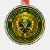 MP軍隊警察クリスマス メタルオーナメント (正面)