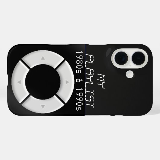 MP3プレイヤーデザイン Case-Mate iPhoneケース (裏面 (横))