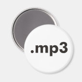 mp3製品とデザイン マグネット (正面/裏面)