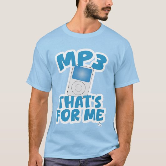 Mp3 For Me Fun Music Motto Tシャツ (正面)